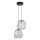 Luster na lanku BELL 2xG9/12W/230V čierna/zlatá