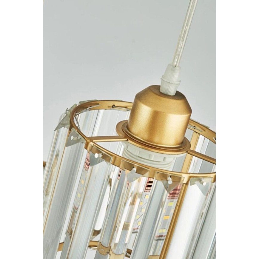 Luster na lanku BELLA 3xE27/40W/230V zlatý