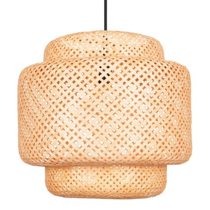 Luster na lanku BERTA 1xE27/20W/230V pr. 50 cm bambus