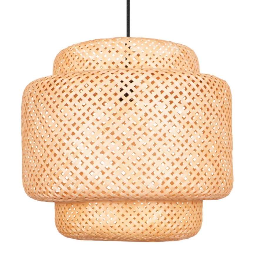 Luster na lanku BERTA 1xE27/20W/230V pr. 50 cm bambus