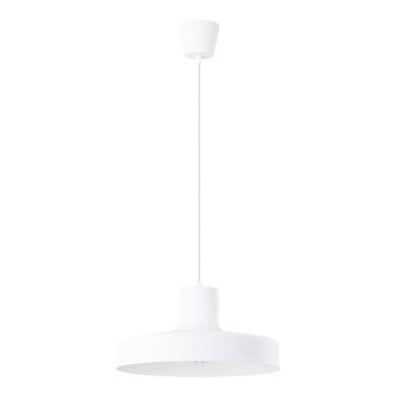 Luster na lanku BILO 1xE27/15W/230V pr. 35 cm biela