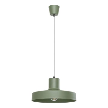 Luster na lanku BILO 1xE27/15W/230V pr. 35 cm zelená