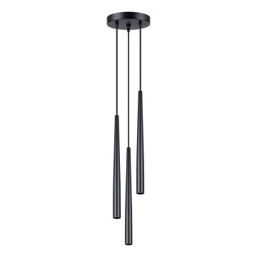 Luster na lanku BLISS 3xG9/8W/230V čierna