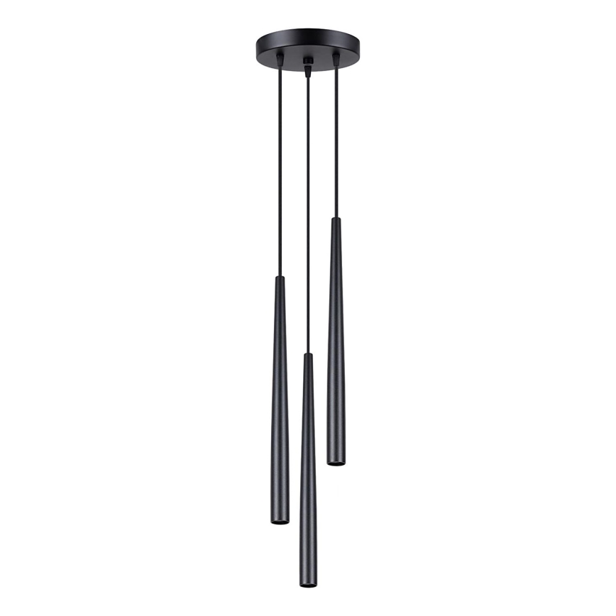 Luster na lanku BLISS 3xG9/8W/230V čierna