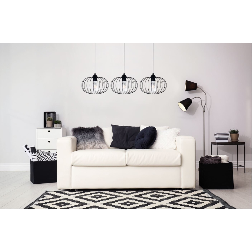 Luster na lanku BOCCA 3xE27/60W/230V