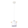 Luster na lanku BODO 1xE27/60W/230V biela