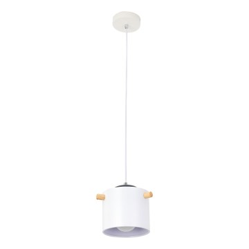 Luster na lanku BODO 1xE27/60W/230V biela