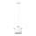 Luster na lanku BODO 1xE27/60W/230V biela