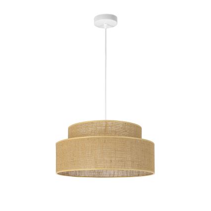 Luster na lanku BOHO 1xE27/60W/230V béžová
