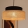 Luster na lanku BOHO 1xE27/60W/230V čierna/béžová