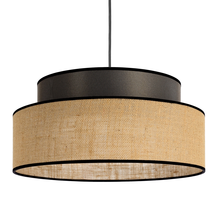 Luster na lanku BOHO 1xE27/60W/230V hnedá/béžová