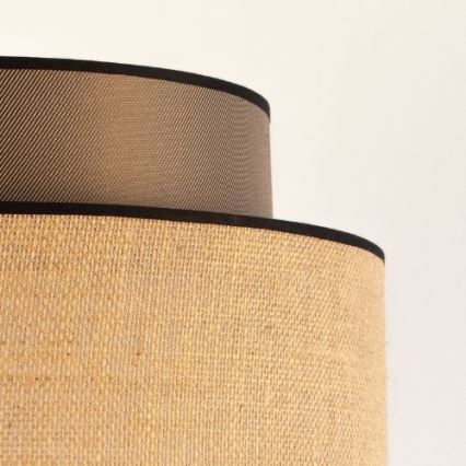 Luster na lanku BOHO 1xE27/60W/230V hnedá/béžová