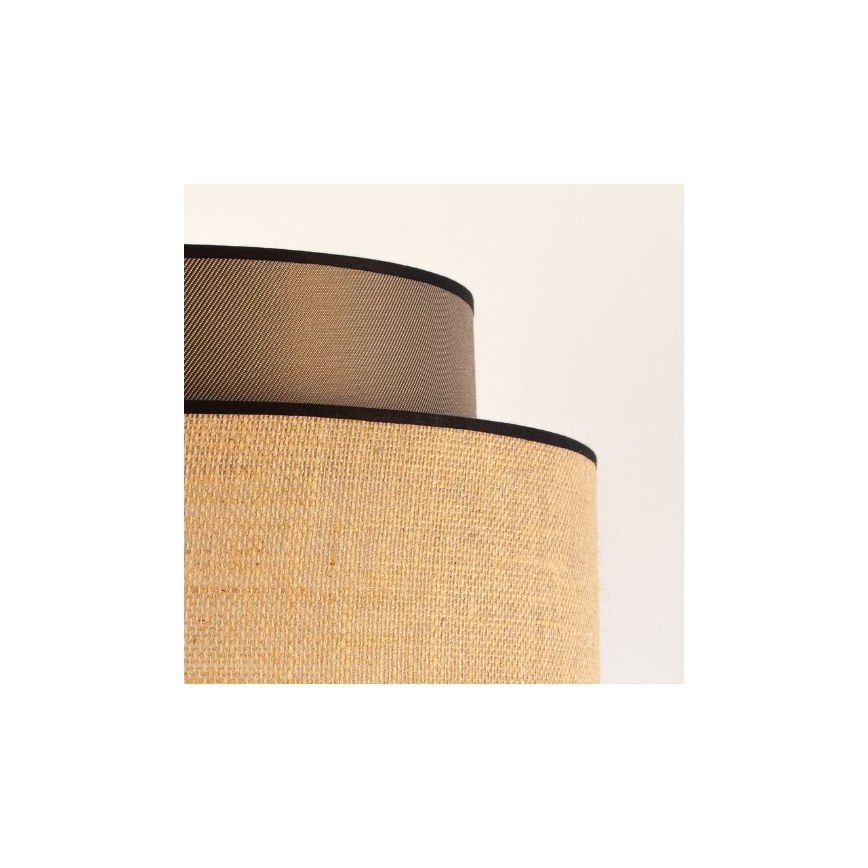 Luster na lanku BOHO 1xE27/60W/230V hnedá/béžová