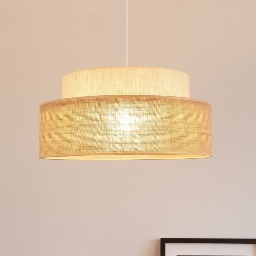 Luster na lanku BOHO 1xE27/60W/230V krémová/béžová