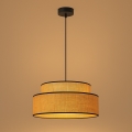 Luster na lanku BOHO 1xE27/60W/230V pr. 40 cm béžová