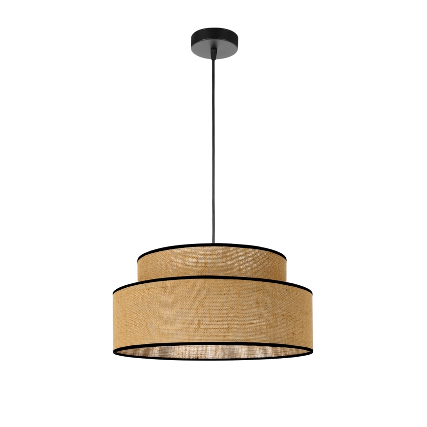 Luster na lanku BOHO 1xE27/60W/230V pr. 40 cm béžová