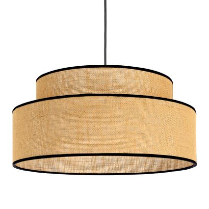 Luster na lanku BOHO 1xE27/60W/230V pr. 40 cm béžová