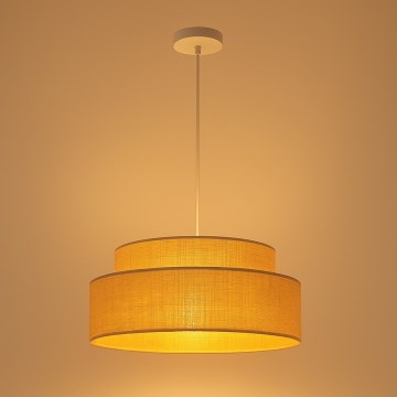 Luster na lanku BOHO 1xE27/60W/230V pr. 40 cm béžová