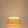Luster na lanku BOHO 1xE27/60W/230V pr. 40 cm biela/béžová