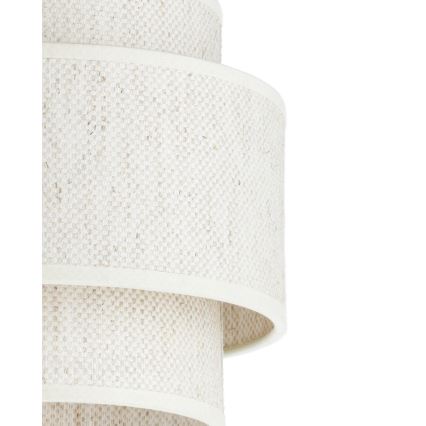 Luster na lanku BOHO 1xE27/60W/230V pr. 40 cm biela