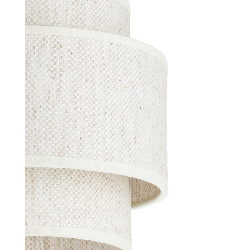 Luster na lanku BOHO 1xE27/60W/230V pr. 40 cm biela