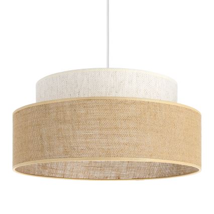 Luster na lanku BOHO 1xE27/60W/230V pr. 40 cm krémová/béžová