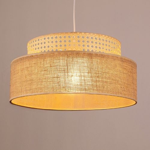 Luster na lanku BOHO 1xE27/60W/230V ratan