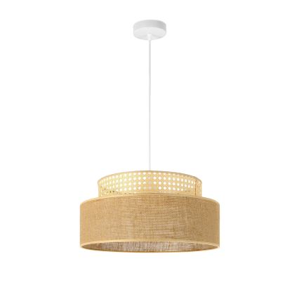 Luster na lanku BOHO 1xE27/60W/230V ratan