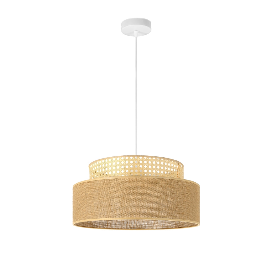 Luster na lanku BOHO 1xE27/60W/230V ratan