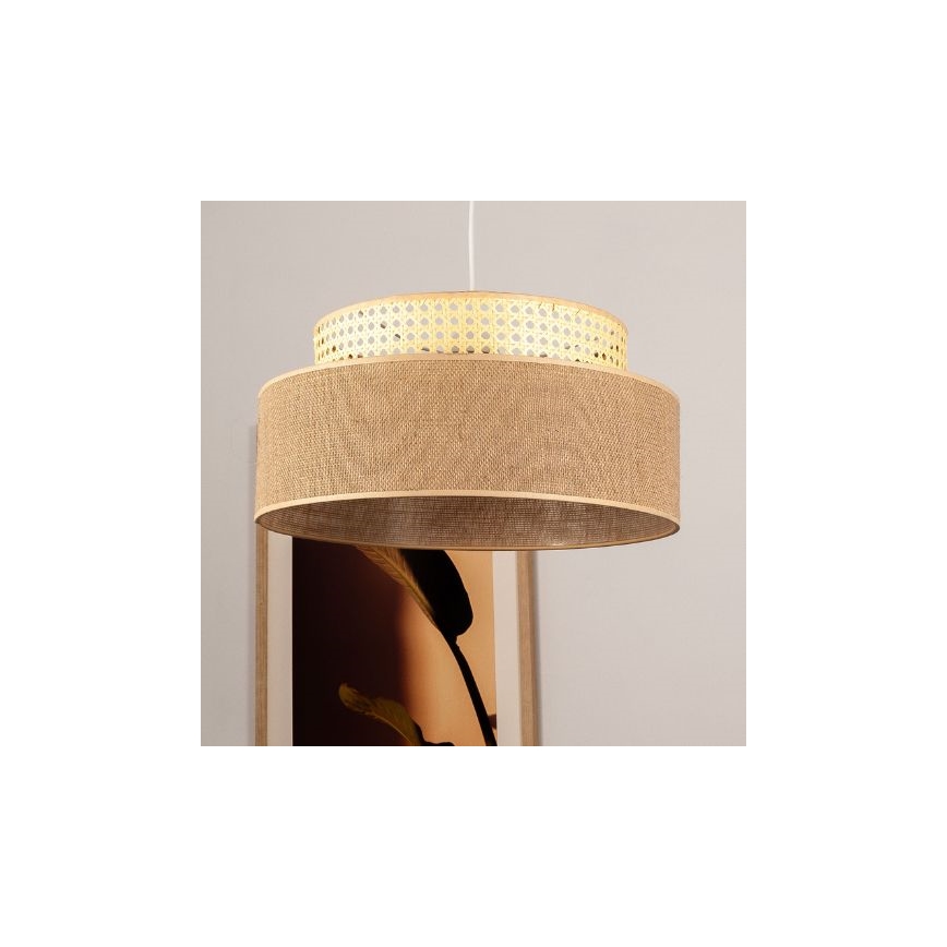 Luster na lanku BOHO 1xE27/60W/230V ratan