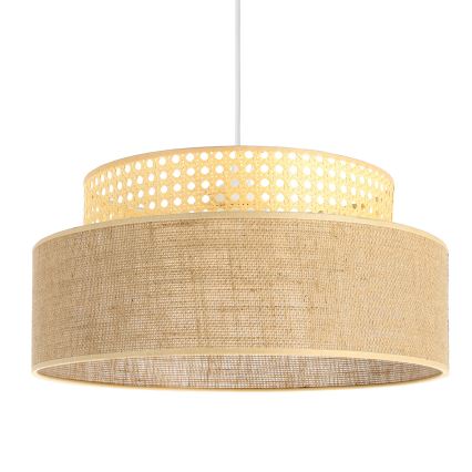 Luster na lanku BOHO 1xE27/60W/230V ratan