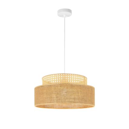 Luster na lanku BOHO 1xE27/60W/230V ratan