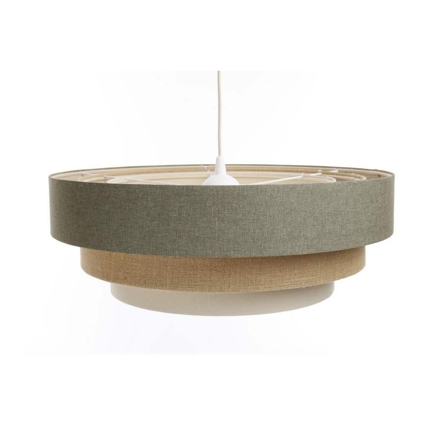 Luster na lanku BOHO TRINITI 1xE27/60W/230V šedá/béžová/krémová