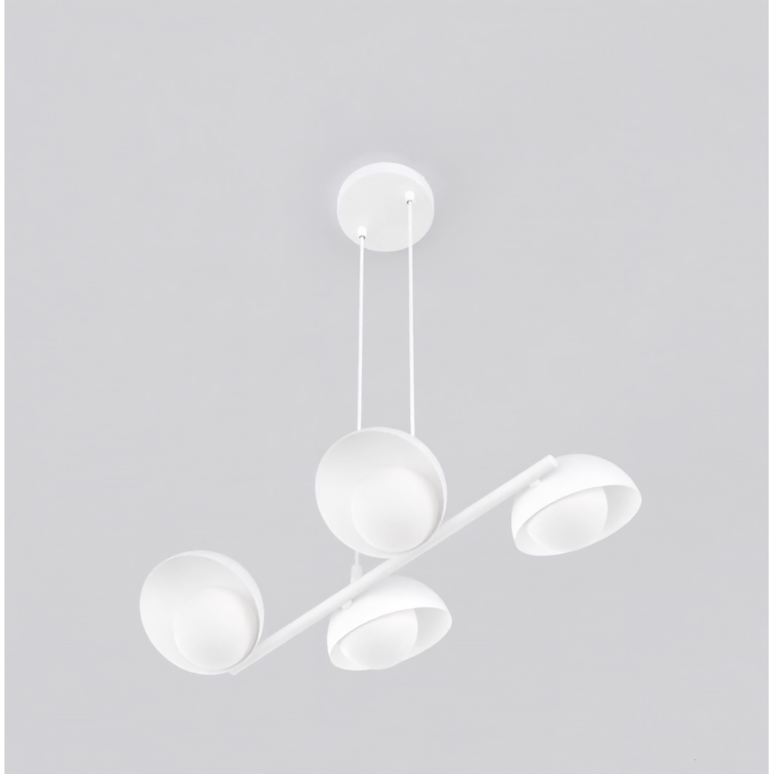 Luster na lanku BOOM 4xG9/8W/230V biely