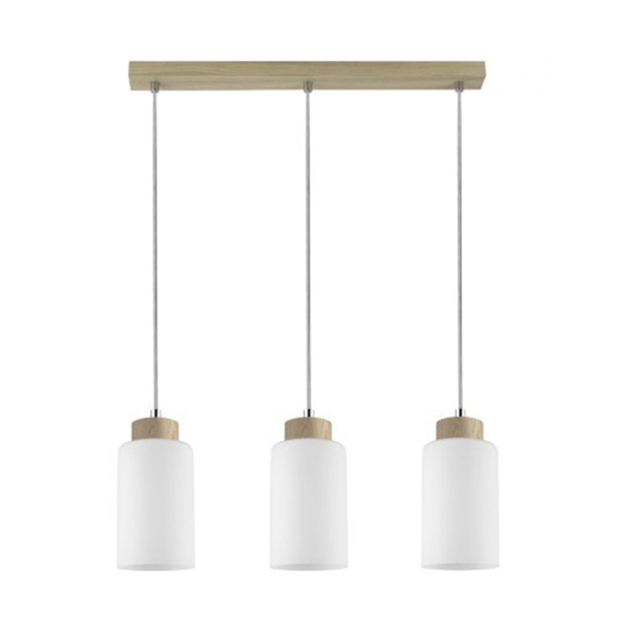 Luster na lanku BOSCO 3xE27/60W/230V dub