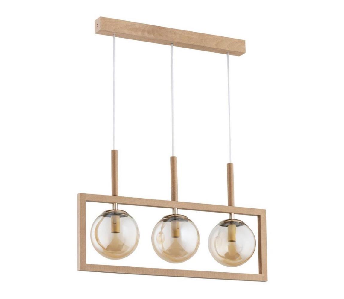 Luster na lanku BRAGA 3xE14/40W/230V béžová