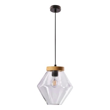 Luster na lanku BRELS 1xE27/40W/230V priehľadný