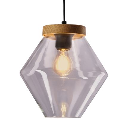 Luster na lanku BRELS 1xE27/40W/230V priehľadný