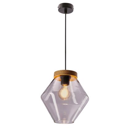 Luster na lanku BRELS 1xE27/40W/230V priehľadný