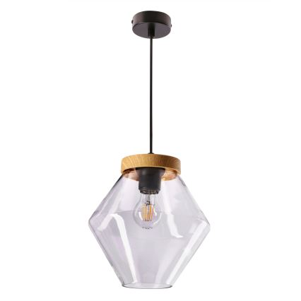 Luster na lanku BRELS 1xE27/40W/230V priehľadný