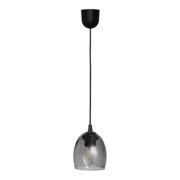 Luster na lanku BRILLANT 1xE27/15W/230V šedá