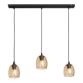 Luster na lanku BRILLANT 3xE27/15W/230V béžová