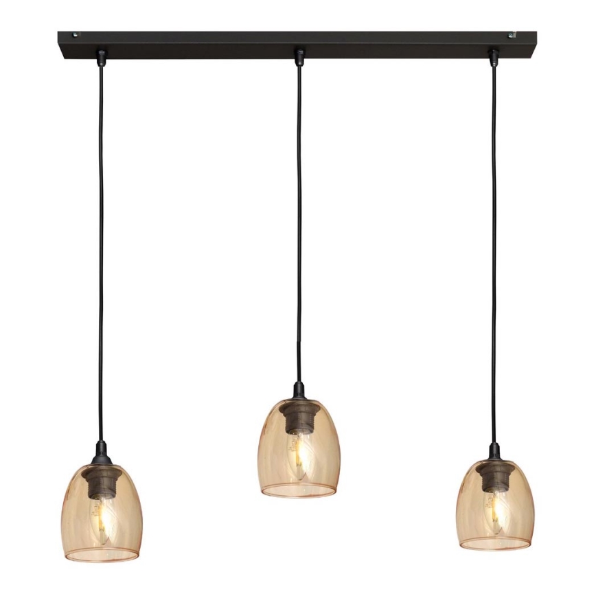 Luster na lanku BRILLANT 3xE27/15W/230V béžová