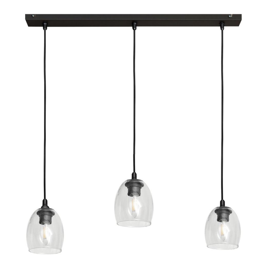Luster na lanku BRILLANT 3xE27/15W/230V číra
