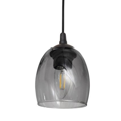 Luster na lanku BRILLANT 3xE27/15W/230V šedá