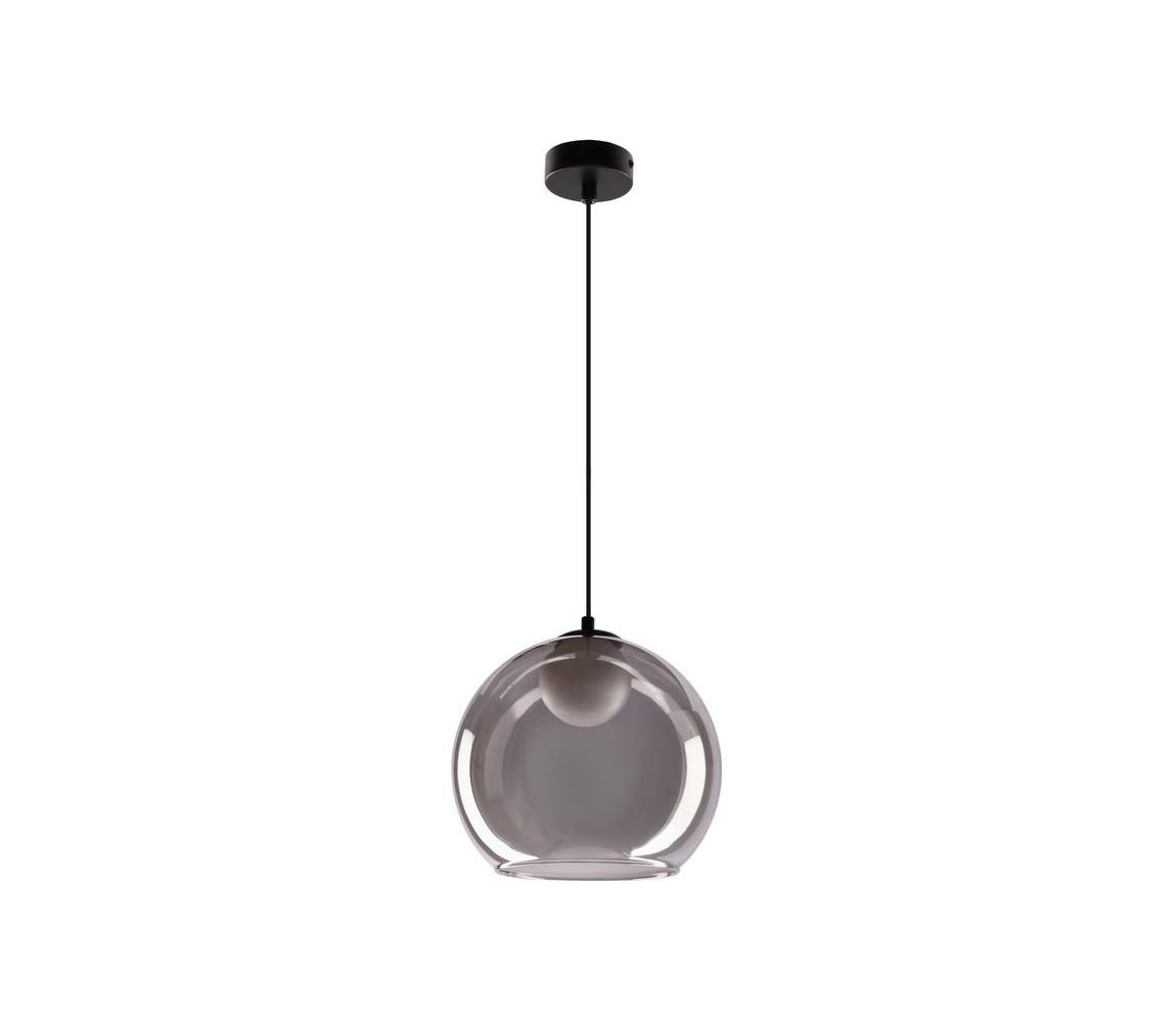 Luster na lanku BRIN 1xG9/15W/230V dymovo čierny 31-38333