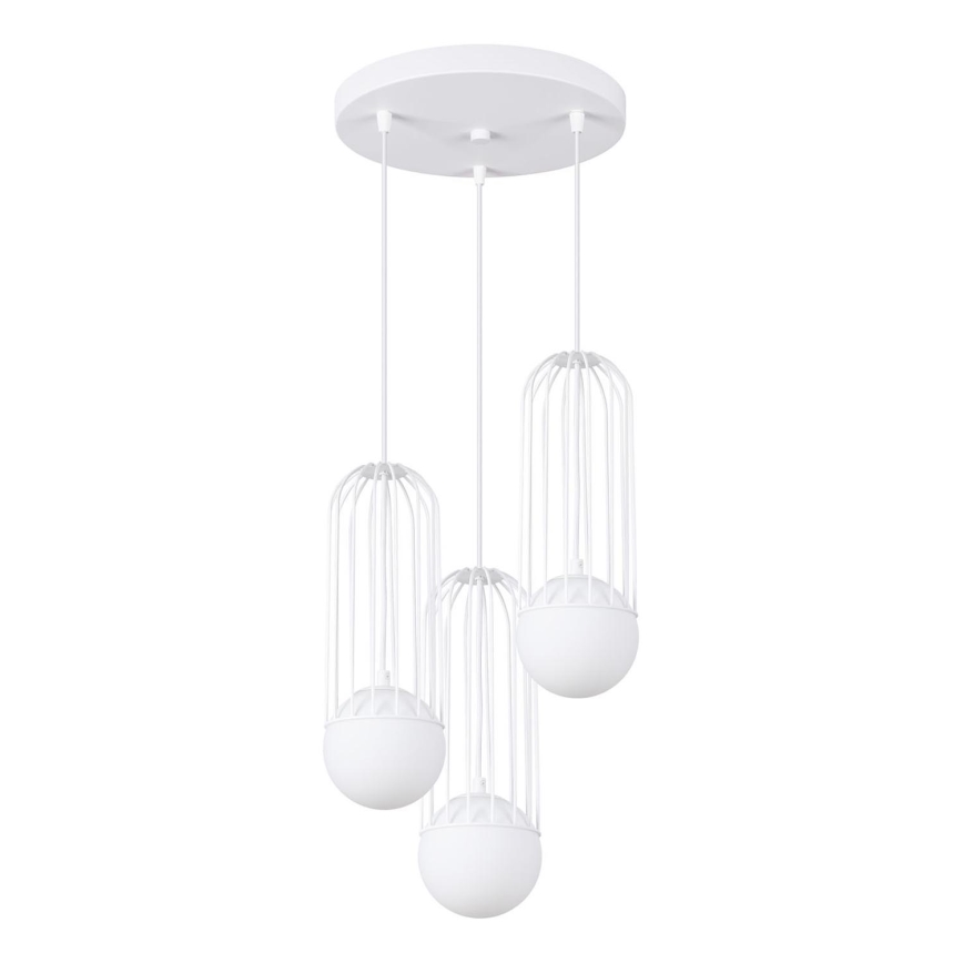 Luster na lanku BRINA 3xG9/8W/230V biela