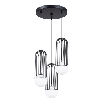 Luster na lanku BRINA 3xG9/8W/230V čierna