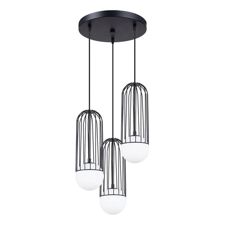 Luster na lanku BRINA 3xG9/8W/230V čierna