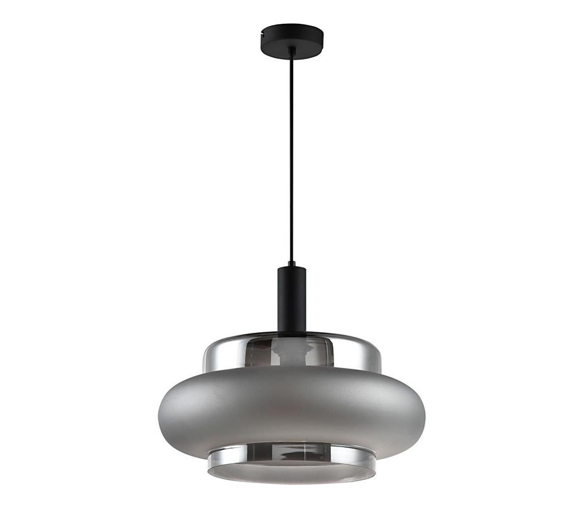 Luster na lanku BRIZI 1xE27/40W/230V sivá/dymová 31-51516